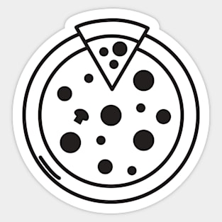 Cute Yummy Whole Pizza Sticker